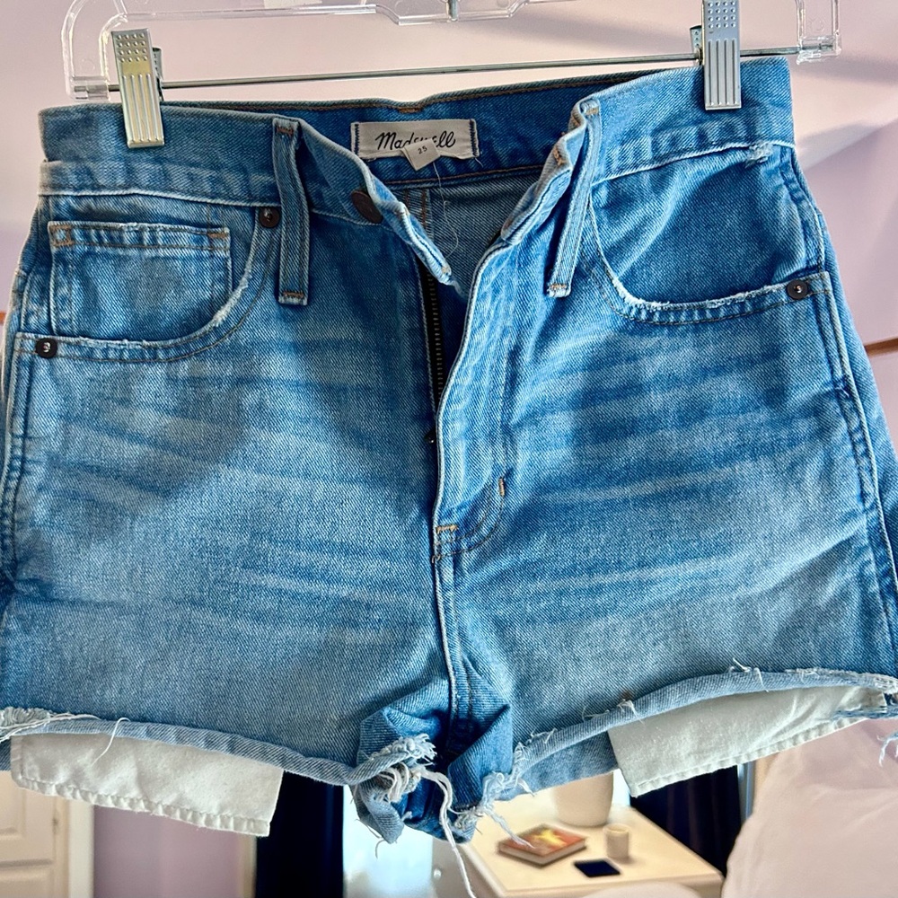 Madewell Light Blue Jean Shorts